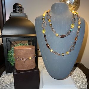 Park Lane Amaretto Necklace & Bracelet Set